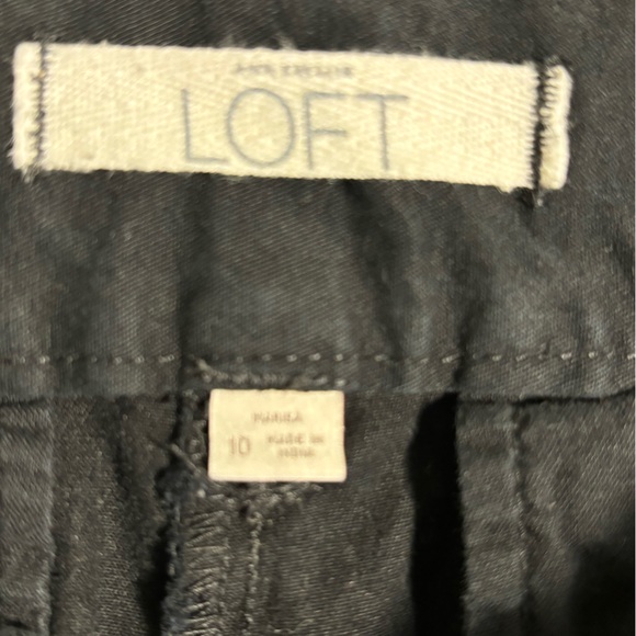 Loft black cropped chinos size 10 - Picture 3 of 7